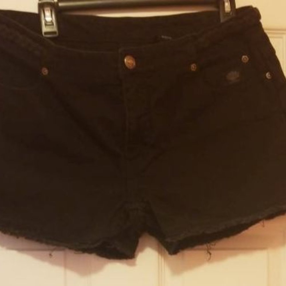 Short Jean Harley Davidson Black Women Size 12